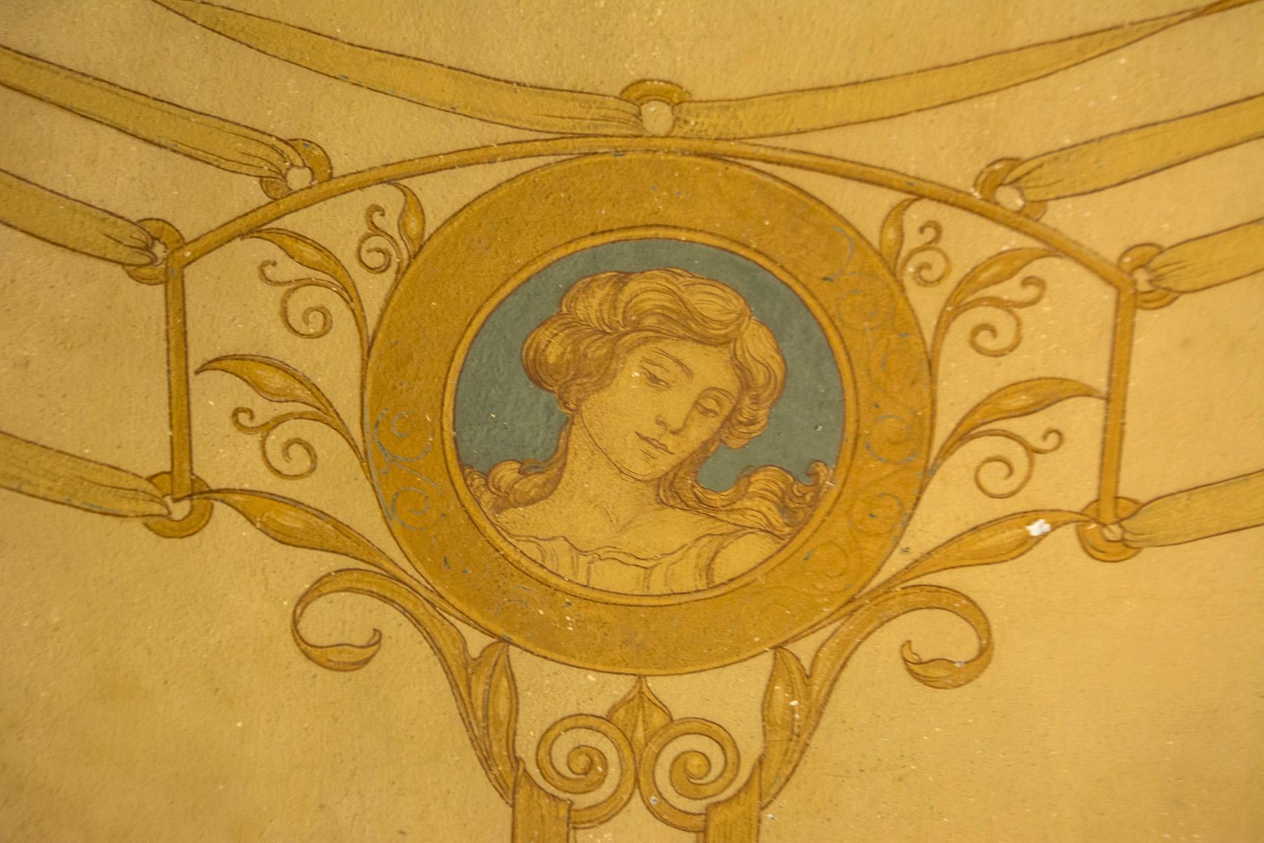 Чудесная вилла, нуждающаяся в реставрации,  с фресками в стиле Либерти - 11