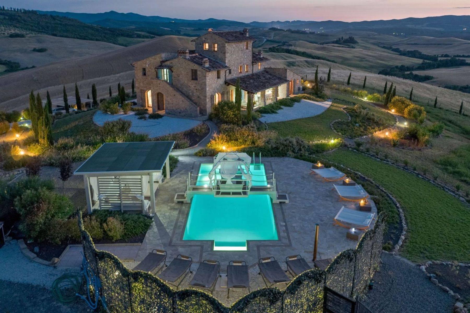 Wunderschön restaurierte Villa im Herzen der Landschaft von Volterra - 1