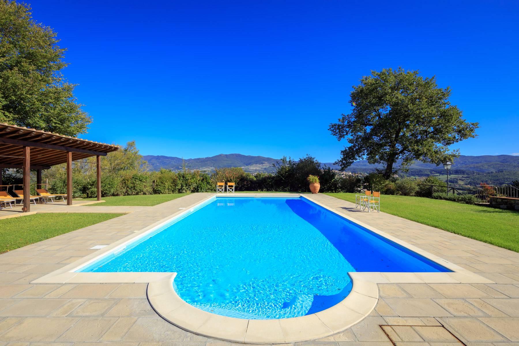 Wunderschöne Villa mit Blick auf das Casentino Tal - 29