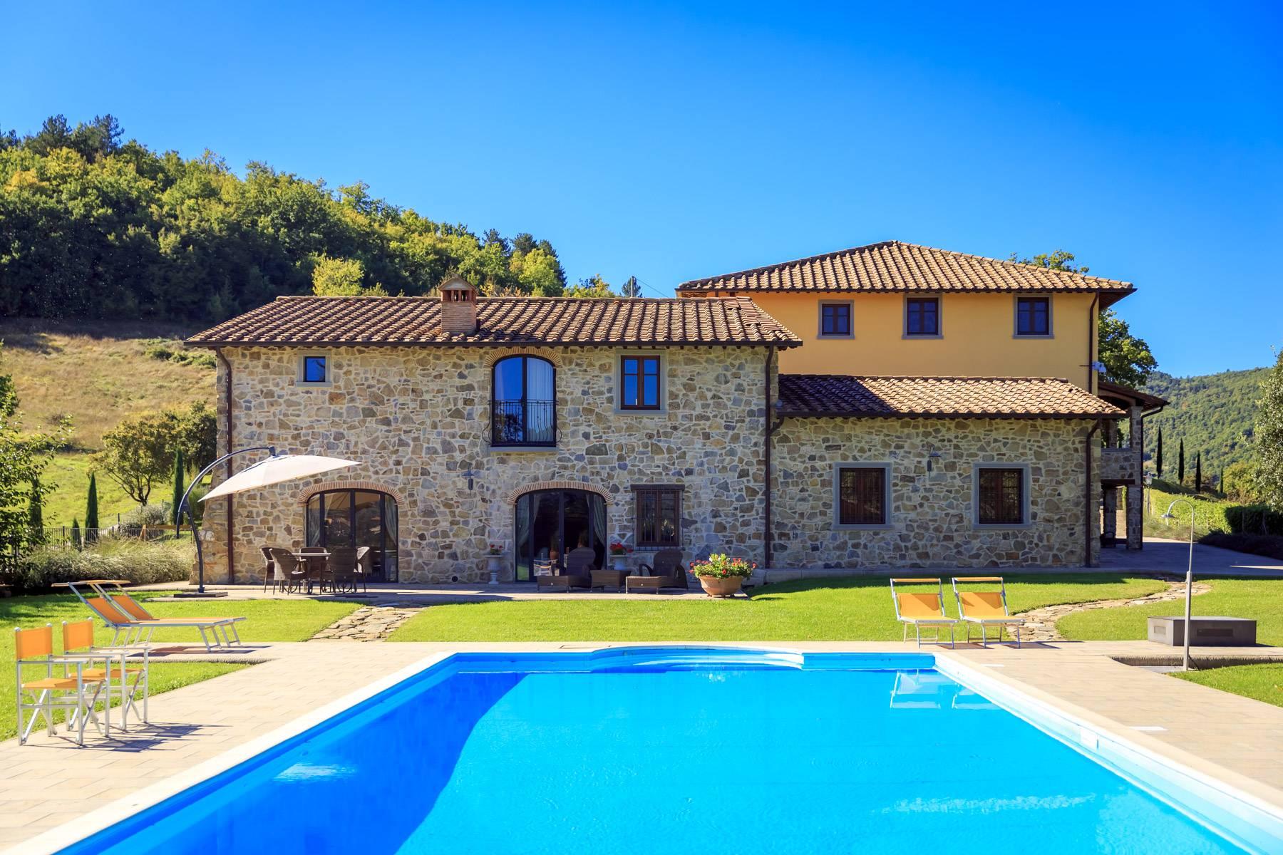Wunderschöne Villa mit Blick auf das Casentino Tal - 1