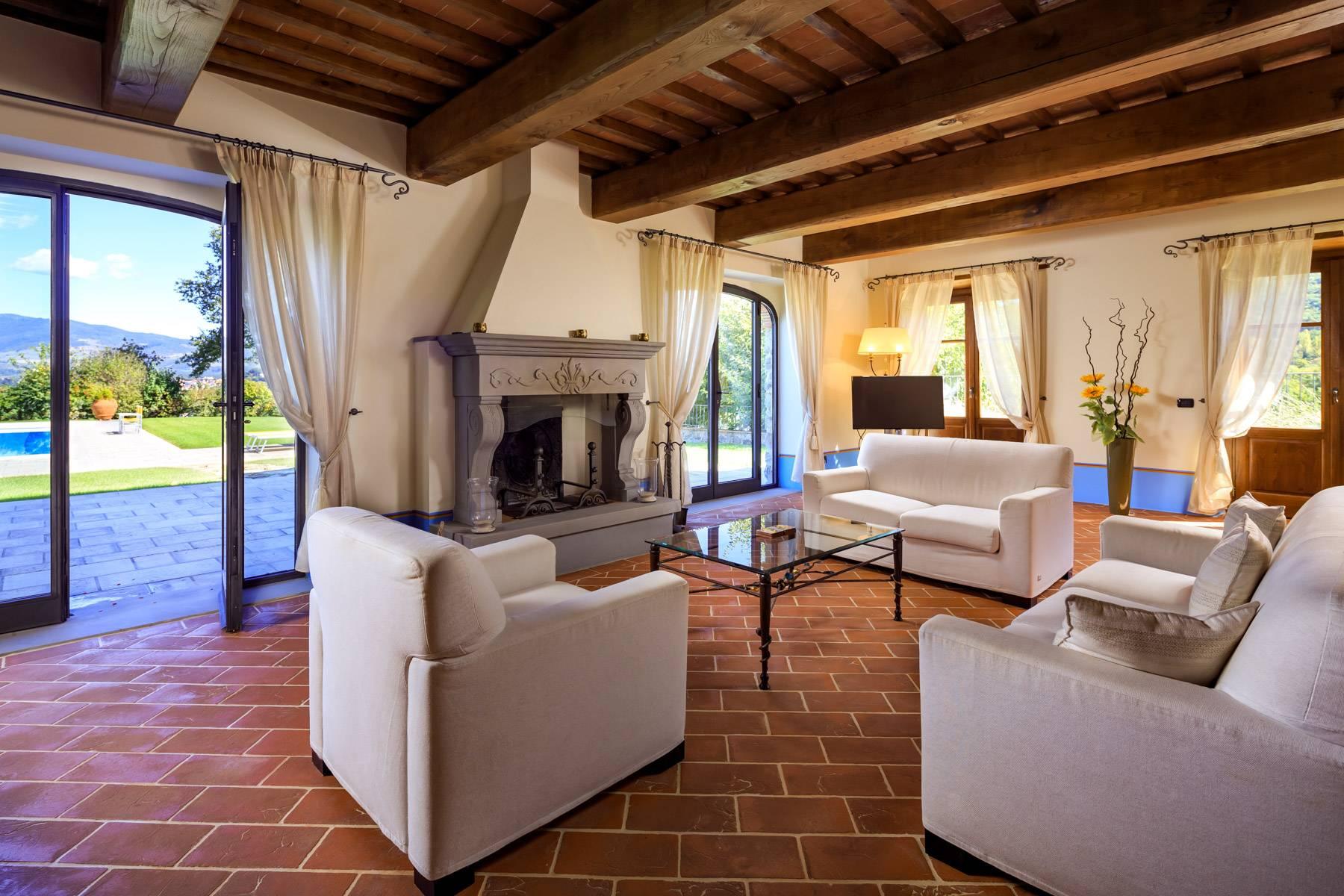 Wunderschöne Villa mit Blick auf das Casentino Tal - 7