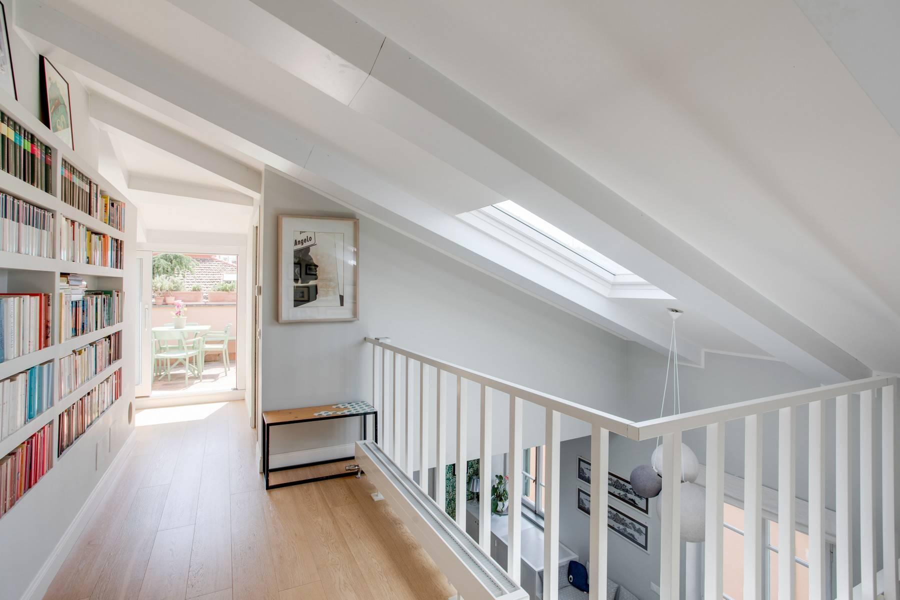 Bright design attic with panoramic terrace - 15