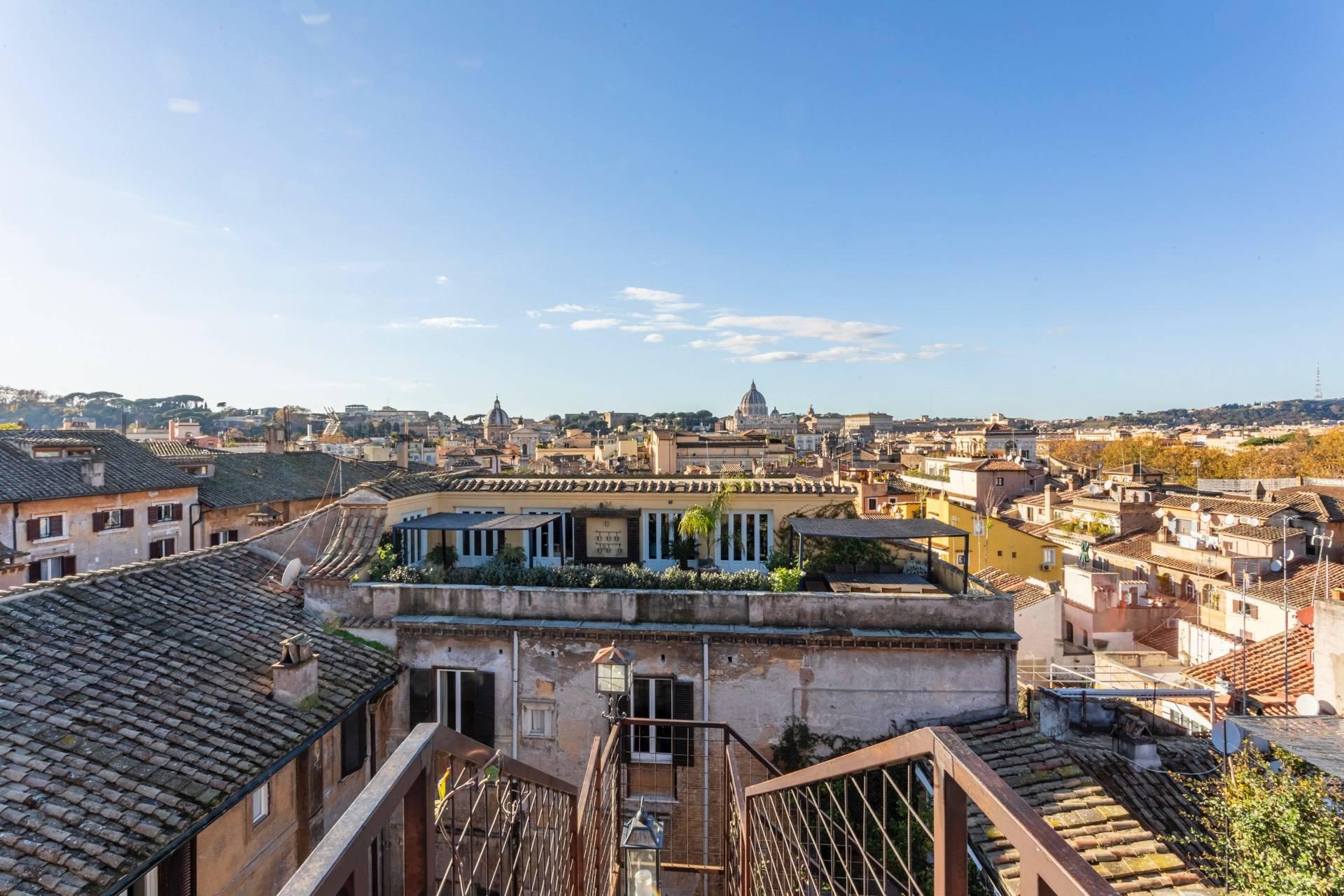 A modern penthouse with terraces nestled in a renaissance Roman Palazzo - 8