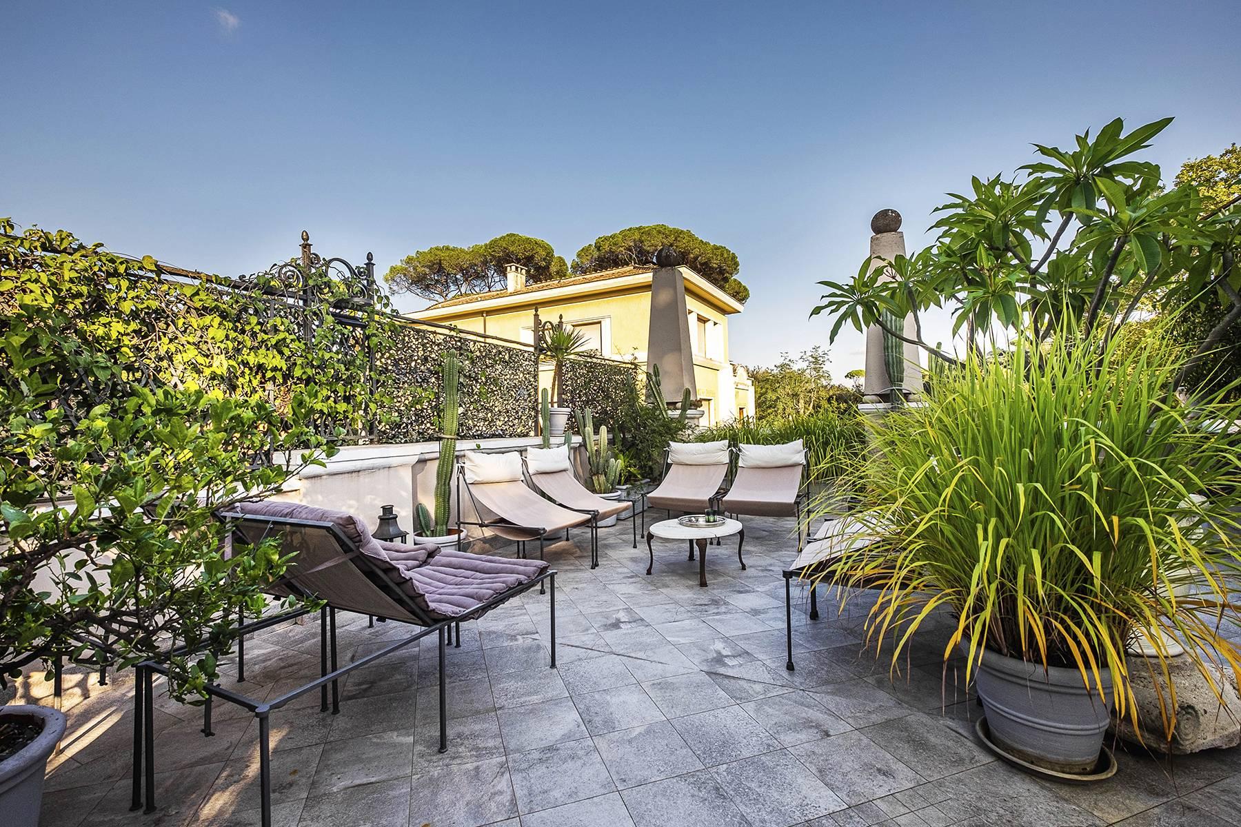 Penthouse mit Terrassen mit Blick auf den Park der Villa Borghese - 6