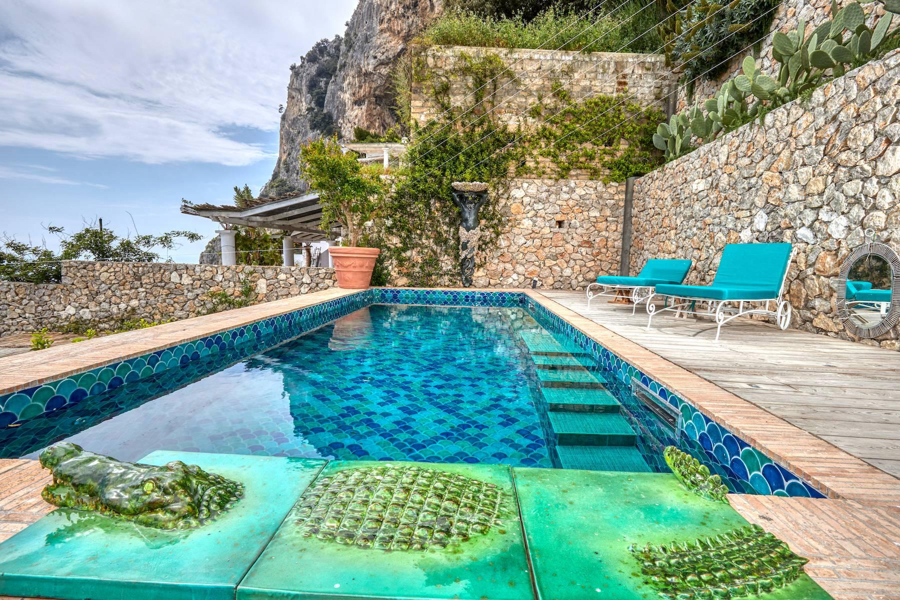 Villa 4 Imperatori con vista meravigliosa a Capri - 14
