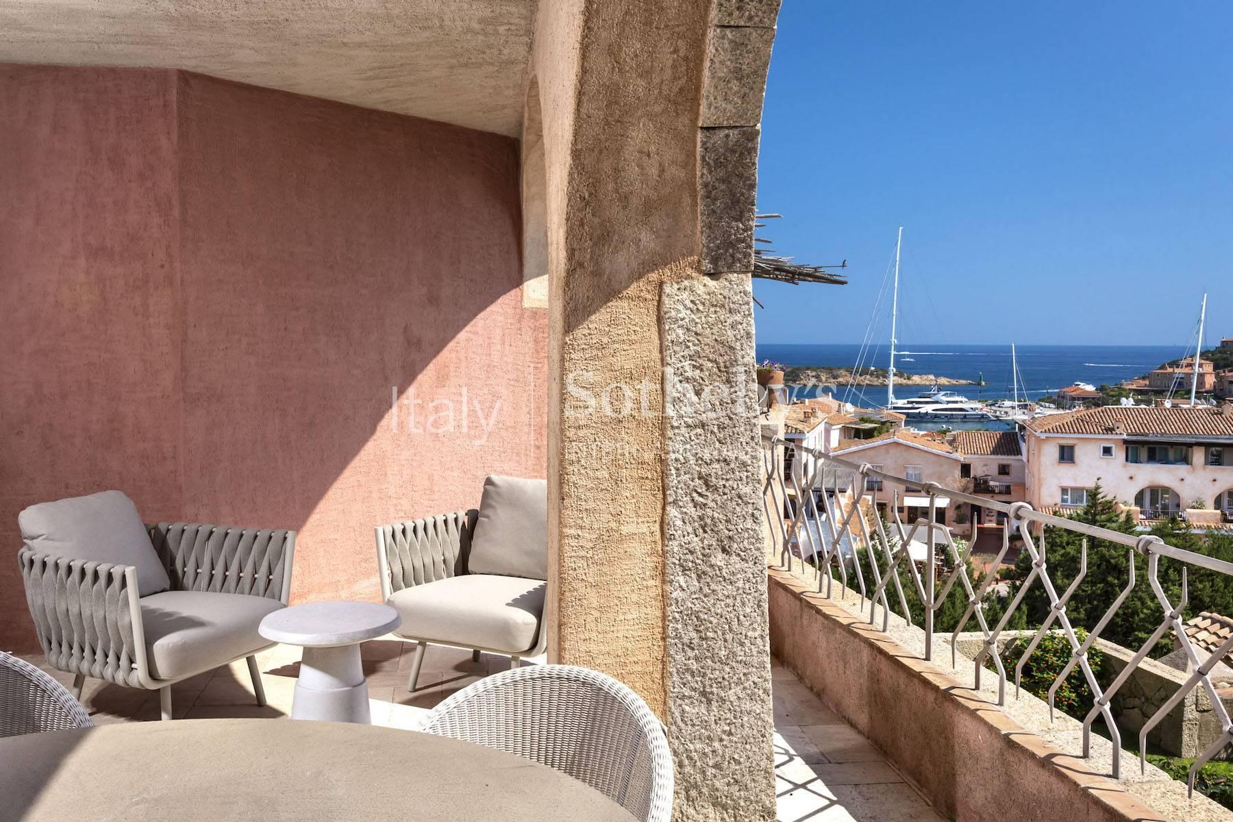 Elegantly furnished apartment with a picturesque view of the marina and the bay of Porto Cervo. - 7