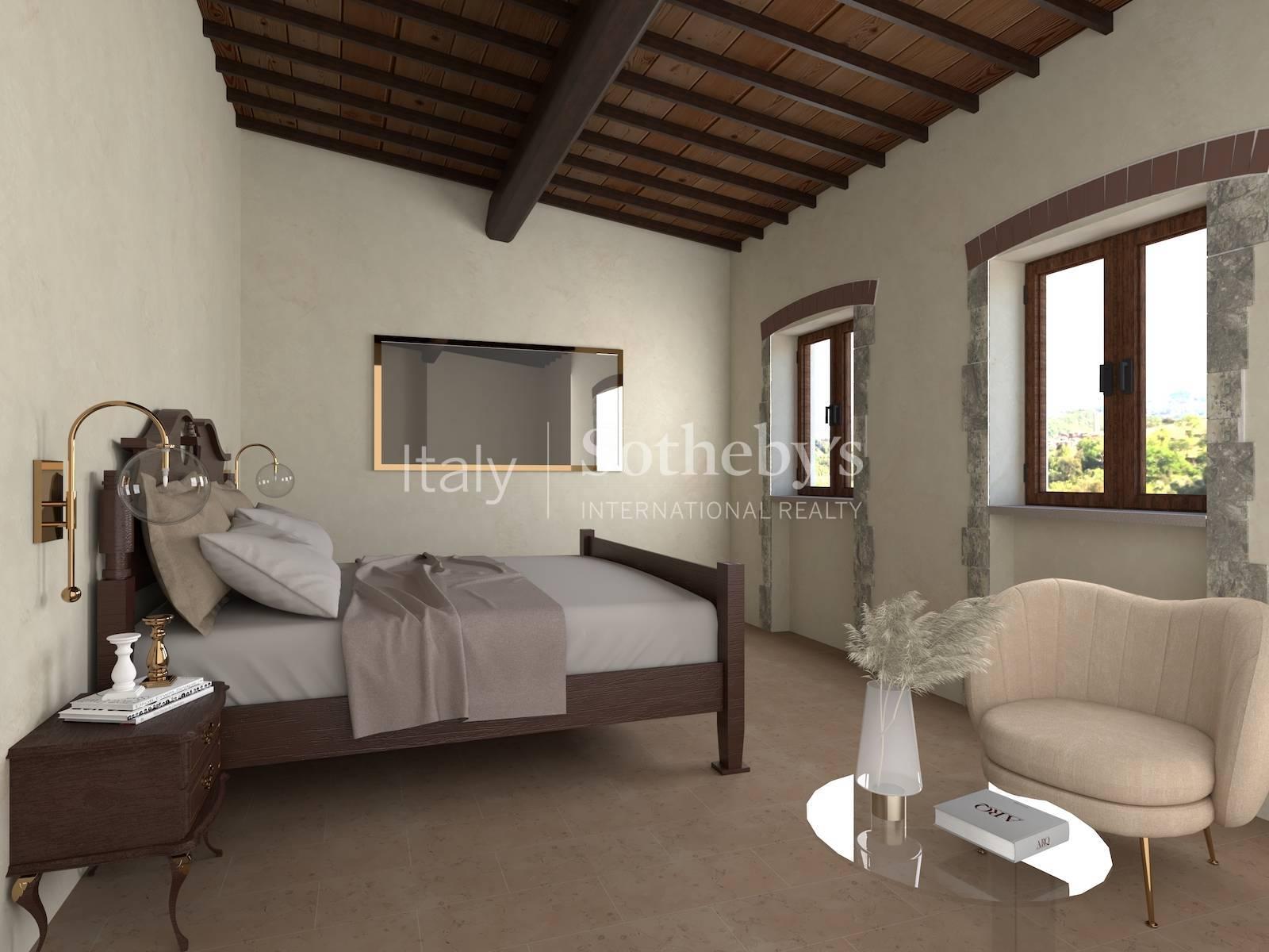 Panoramic stone farmhouse with  olive groves and sea views - 7