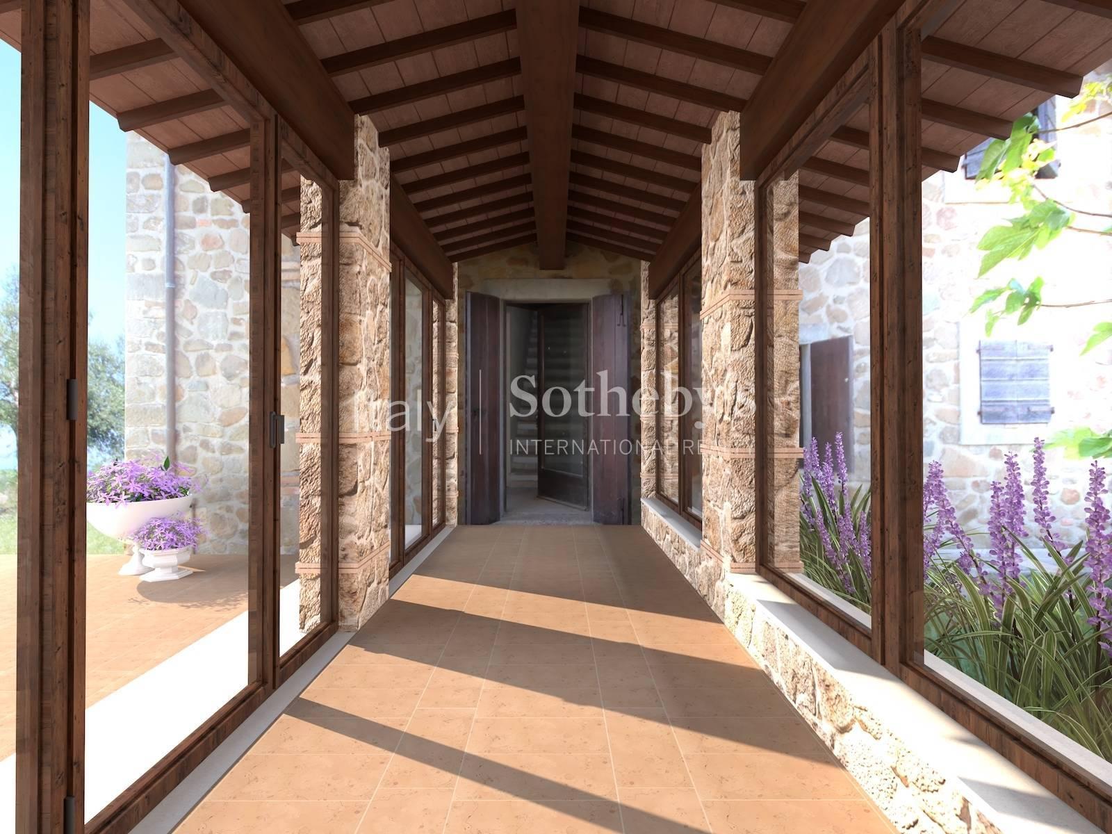 Panoramic stone farmhouse with  olive groves and sea views - 6