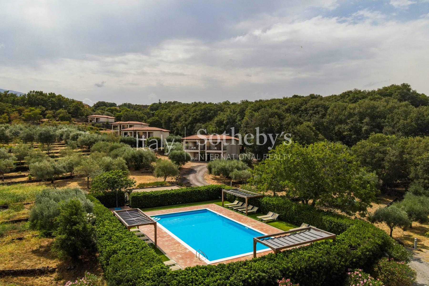 Estate of five cottages with pool and view of Etna - 3