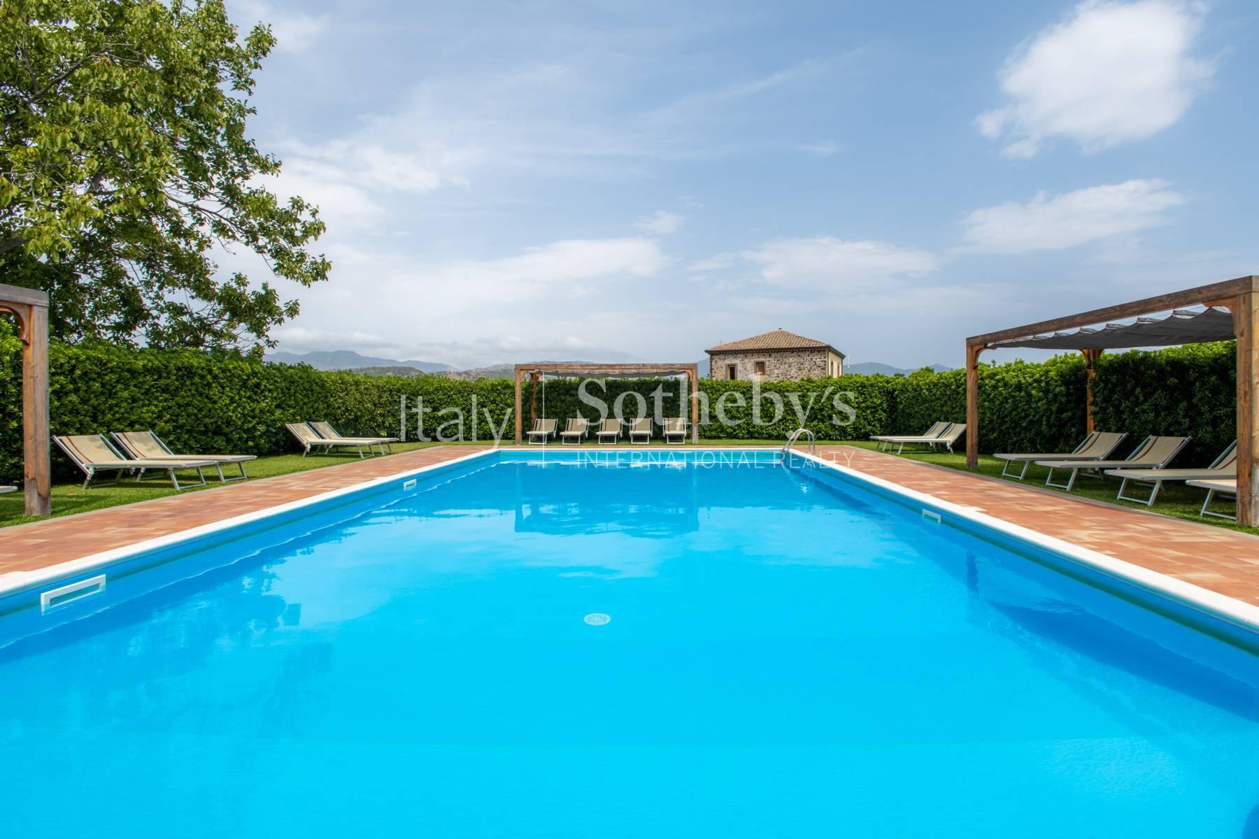Estate of five cottages with pool and view of Etna - 6