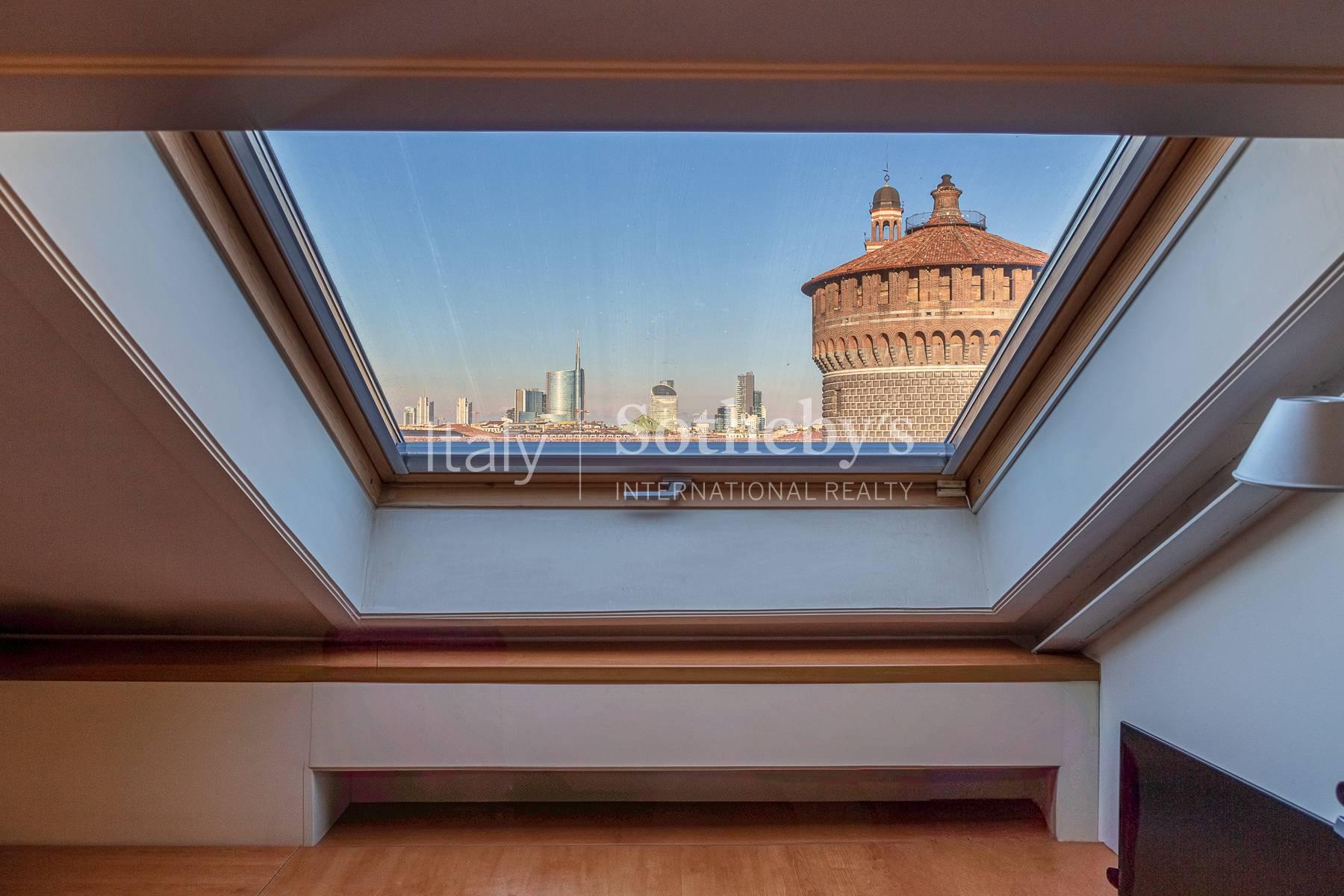 Attico di charme con vista su Piazza Castello, in vendita, Milano | Sotheby’s Realty Italy - 13