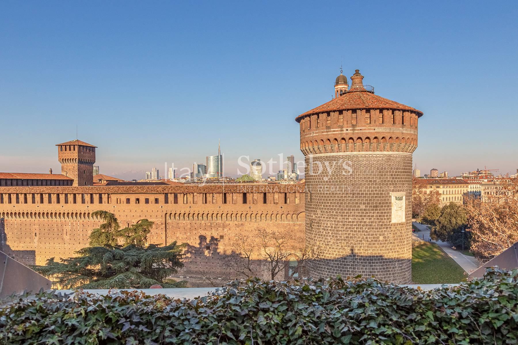 Attico di charme con vista su Piazza Castello, in vendita, Milano | Sotheby’s Realty Italy - 14