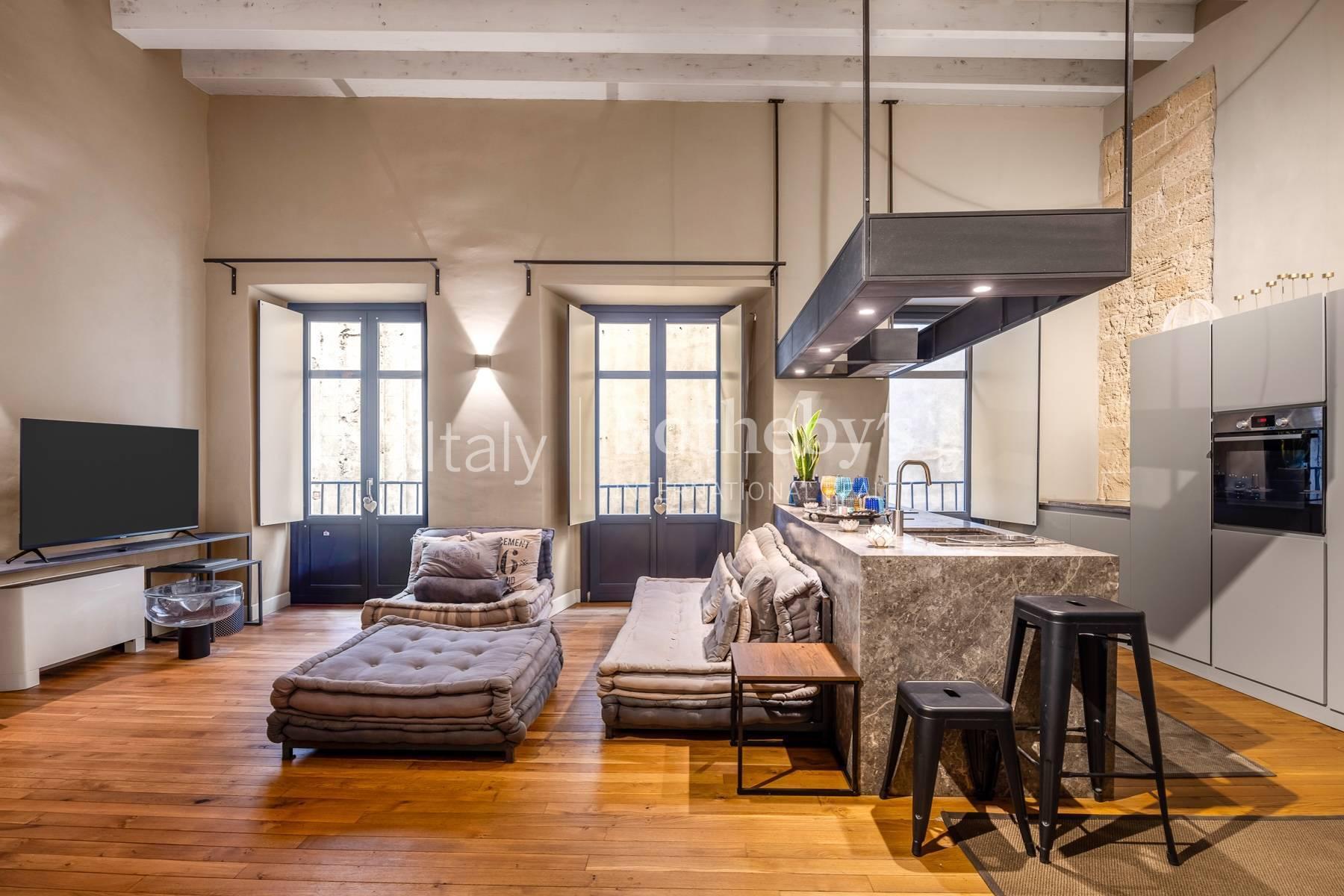 Cucina Living Rettangolare Open Space 20 Mq Arredare Sala Cucina