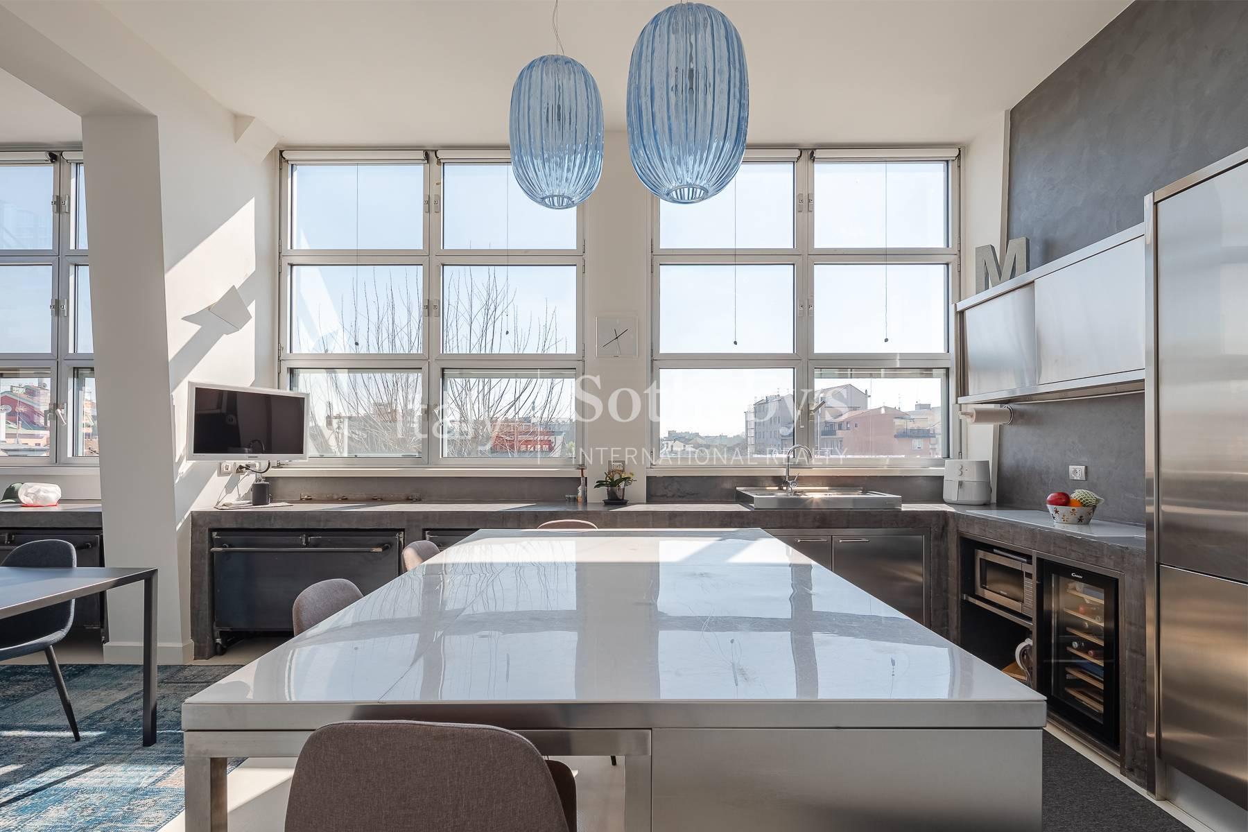 Attico su tre piani in stile New York con terrazzi, in vendita, Milano | Sotheby’s Realty Italy - 11