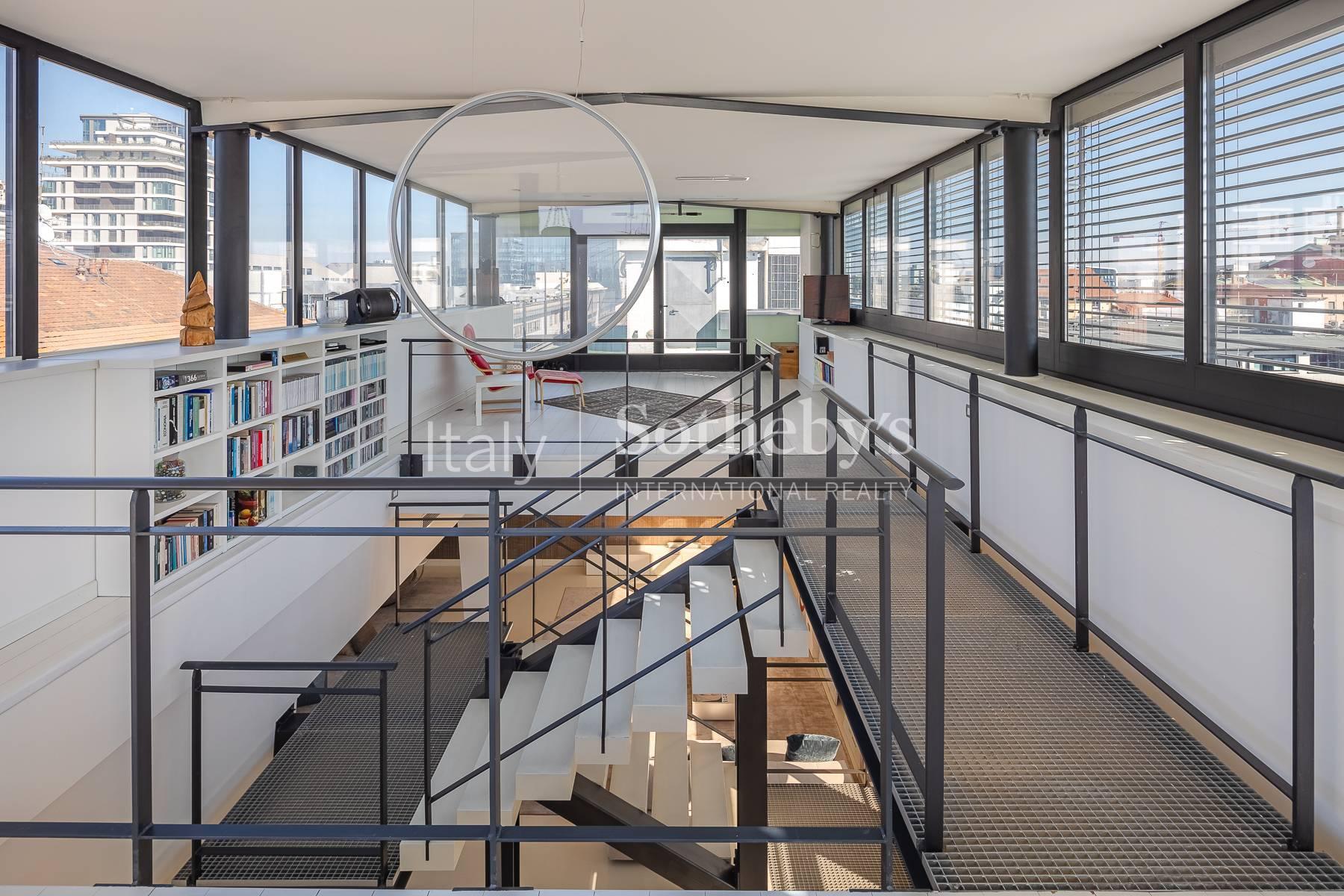 Attico su tre piani in stile New York con terrazzi, in vendita, Milano | Sotheby’s Realty Italy - 2