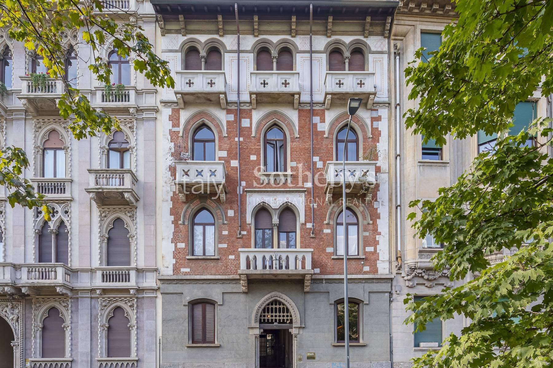 Ampio appartamento restaurato con balconi in stabile d’epoca, in affitto, Milano | Sotheby’s Realty Italy - 25