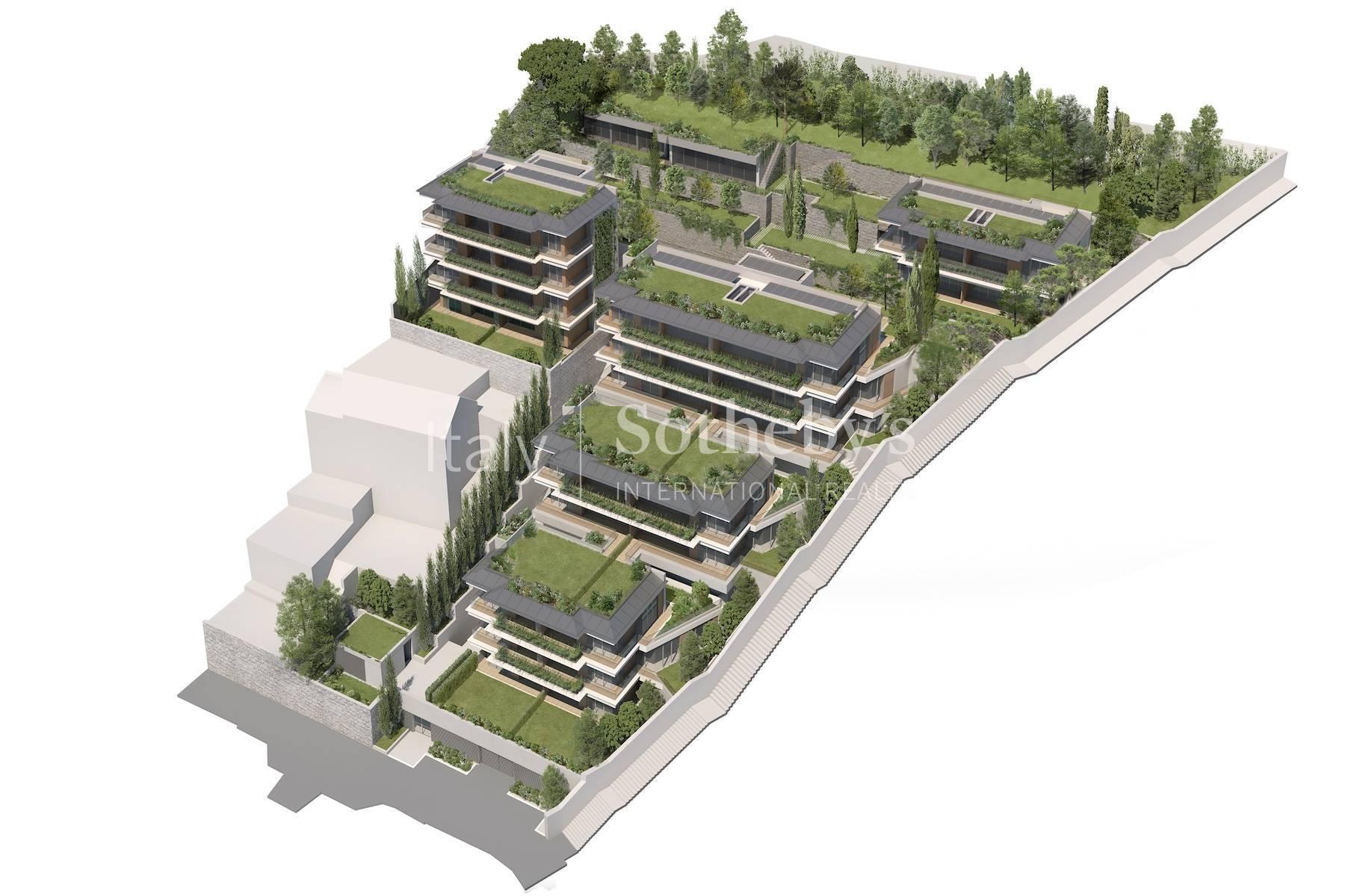 Illustration of Penthouse Apartment With Garden And Sea Views