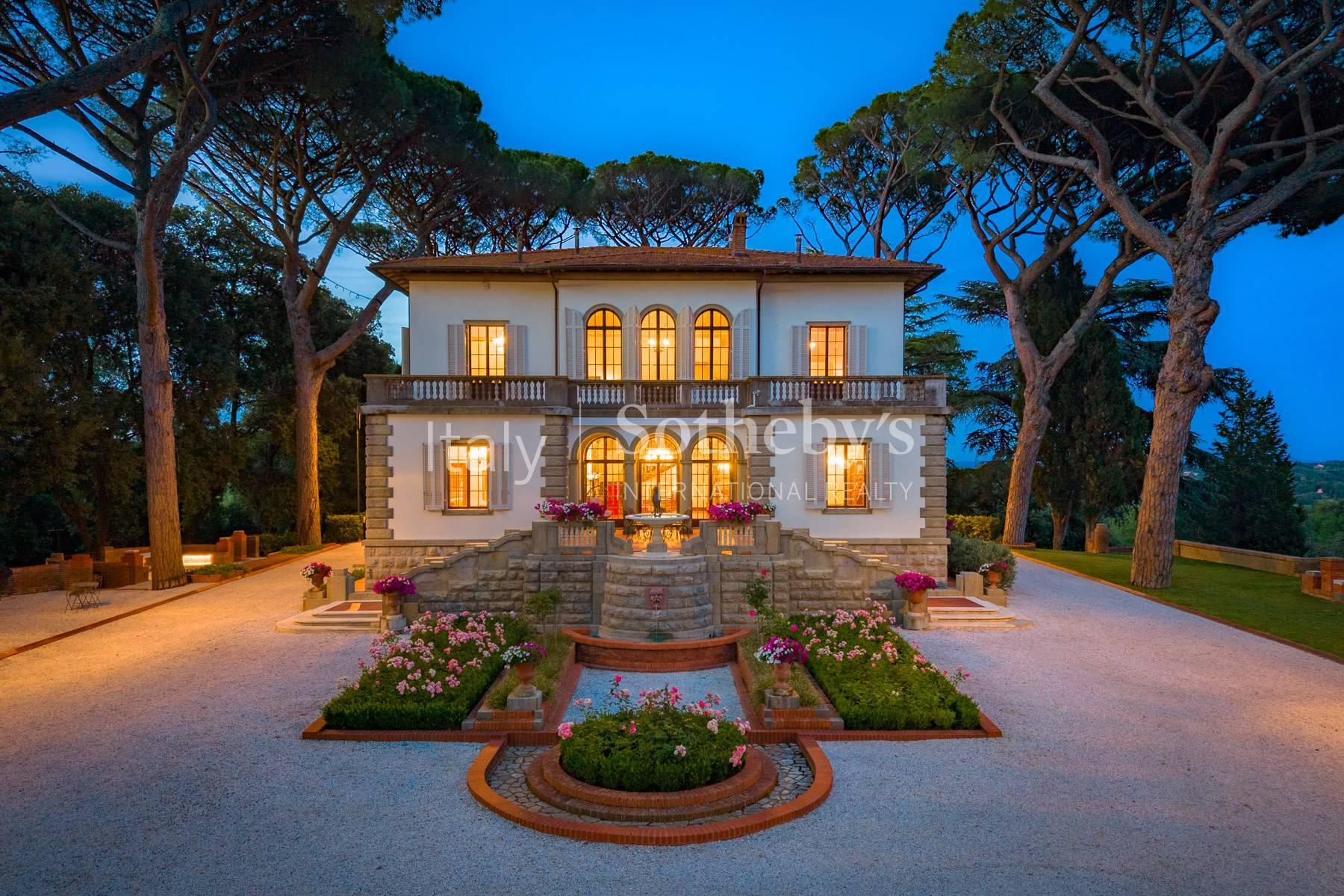 Iconica villa Liberty con campo da tennis sulle colline toscane, in vendita, Fauglia | Sotheby’s Realty Italy - 36