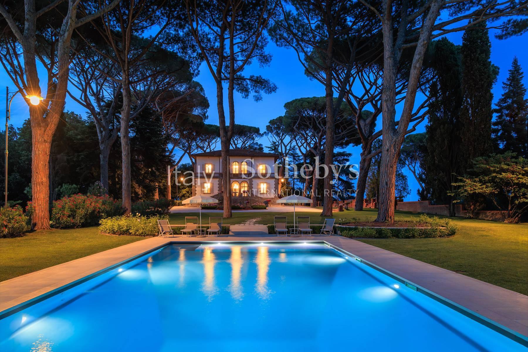 Iconica villa Liberty con campo da tennis sulle colline toscane, in vendita, Fauglia | Sotheby’s Realty Italy - 39