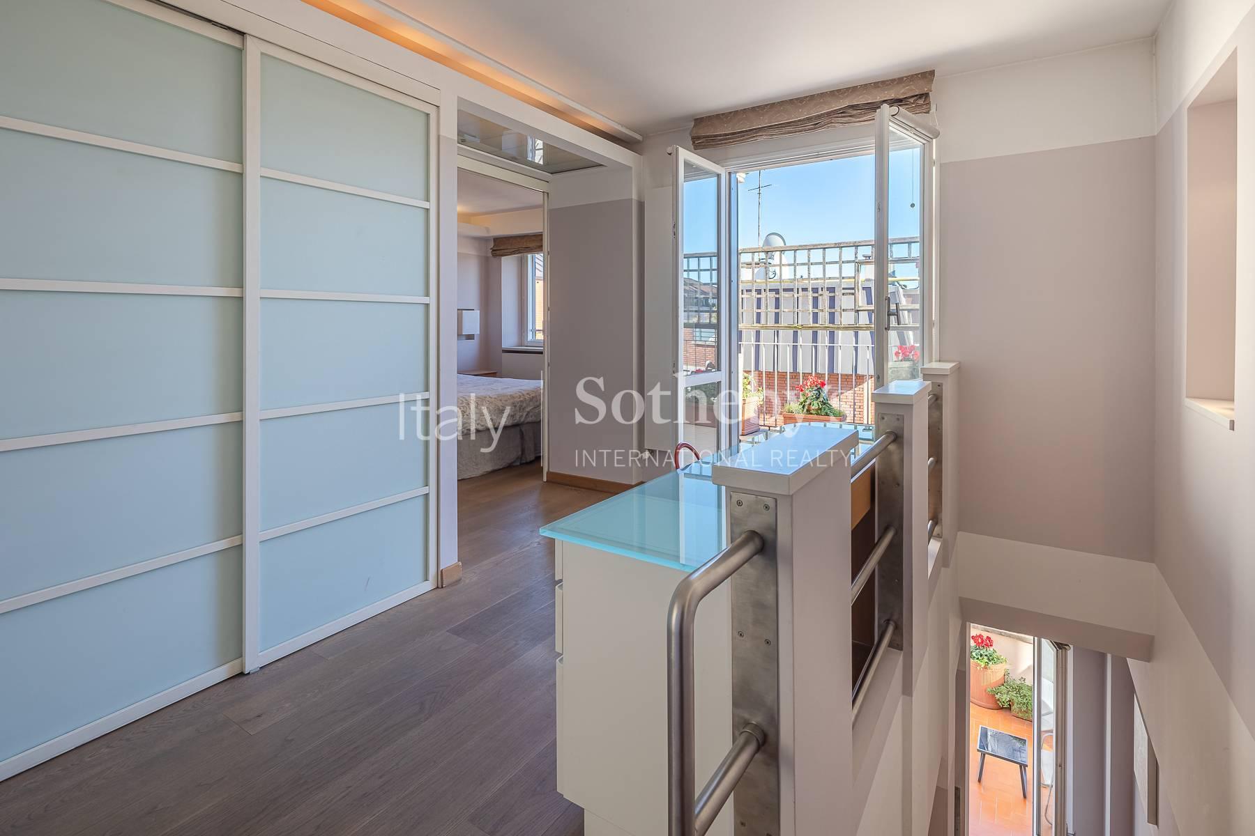 Appartamento su due livelli arredato con terrazzi, in affitto, Milano | Sotheby’s Realty Italy - 14